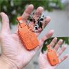 Bao da chìa khoá Honda City RS, Civic RS, Civic Turbo 4 nút bấm handmade da thật 003