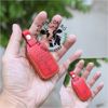 Bao da chìa khoá Honda City RS, Civic RS, Civic Turbo 4 nút bấm handmade da thật 003