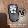 Bao da chìa khoá Honda City RS, Civic RS, Civic Turbo 4 nút bấm handmade da thật 003