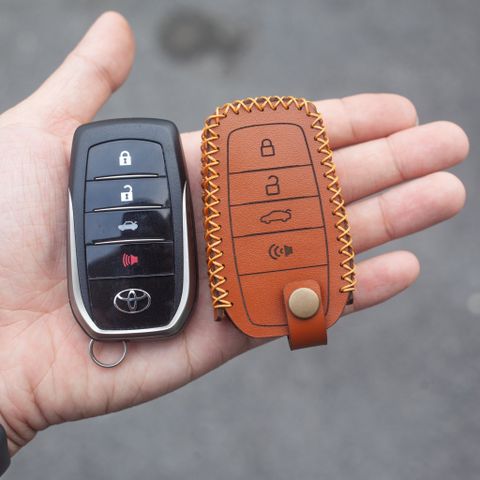  Bao Da Chìa Khóa xe ô tô toyota Hilux, Land Cruiser, Innova, Prado, Camry, Fortuner, Rav 4 handmade da thật 009 