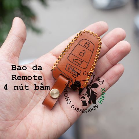  Bao da chìa khoá Hyundai i30 CW, Veracruz 2008, SantaFe 2008 handmade da thật 003 