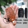 Bao da 5 nút dùng cho chìa smartkey xe hơi Kia Sedona 008