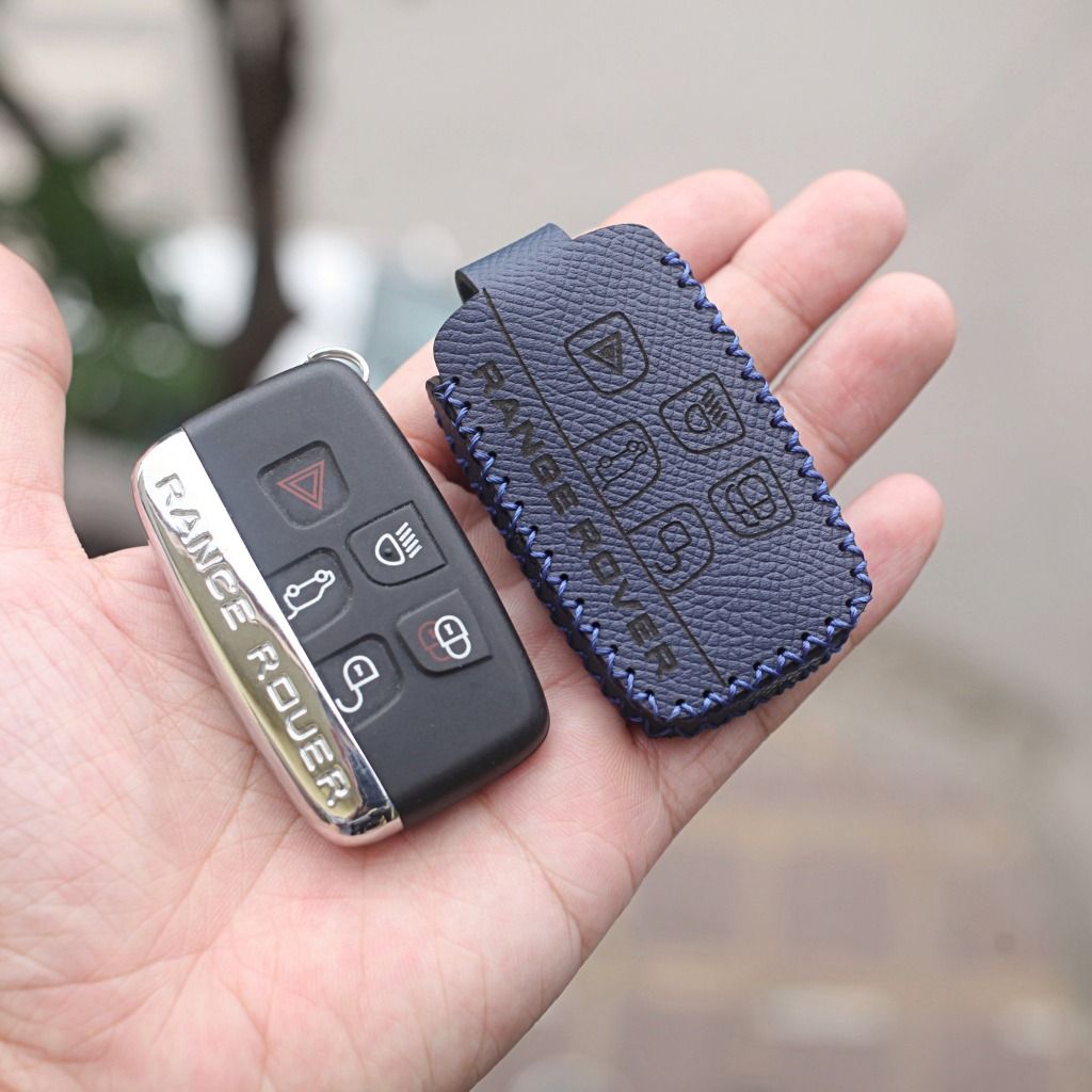 Bao da chìa khóa ô tô Range Rover, Land Rover, RangeRover, Jaguar Handmade da thật 002