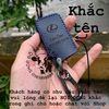 Bao da chìa khoá Lexus handmade da thật (mẫu mới) - Lexus ES, LS, LC, UX .... Khắc tên sđt 004