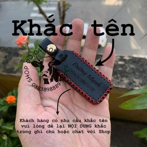  Bao Da Chìa Khóa Volvo Sport Key đi kèm XC90, XC60, XC40, V90, S90, S60 handmade da thật 003 (chìa phụ) 