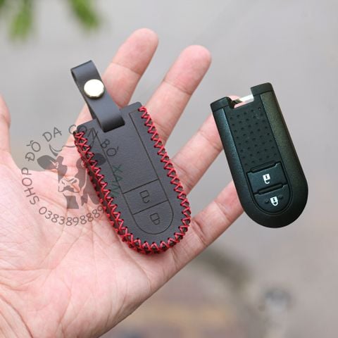  Bao Da Chìa Khóa xe ô tô TOYOTA ( Rush, Wigo AT 2020 )Da Thật, Giá tận Xưởng 005 
