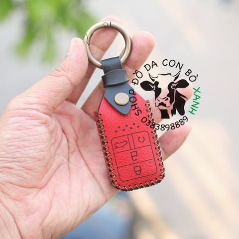  Bao da chìa khoá Honda City, CRV, CIVIC, ACCORD, CR-V mẫu Cavat handmade da thật 004 