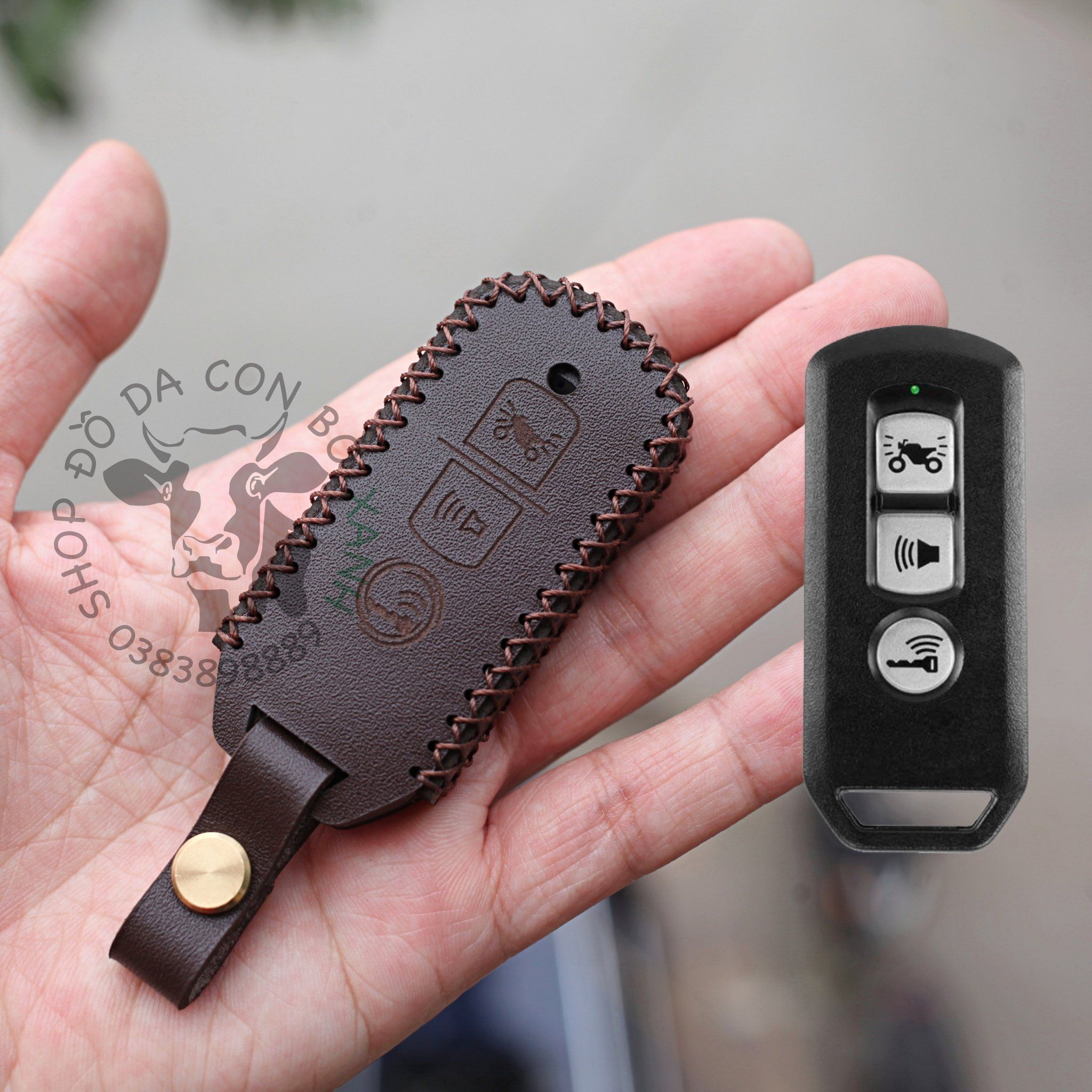 Bao Da Chìa Khóa SH, SHMode, PCX Da bò 100% - màu đặc biệt