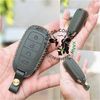 (Da Thật) Bao Da Chìa Khoá Hyundai Accent 2021, Da Bò Nhập Khẩu ITALIA, Khắc Tên & Số ĐT Chủ Xe. 4 nút bấm 009