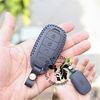 (Da Thật) Bao Da Chìa Khoá Hyundai Accent 2021, Da Bò Nhập Khẩu ITALIA, Khắc Tên & Số ĐT Chủ Xe. 4 nút bấm 009