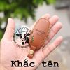 Bao da chìa khoá Audi A3, A4, A5, A6, A7, A8, A4L, A6L, Q5, Q7 handmade da thật Khắc tên sđt 005