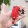 bao da chìa khoá Hyundai accent MT bản thiếu chìa gập 2018 handmade da thật 007