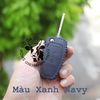 Bao da chìa khoá Ford Focus, Ecosport, Fiesta, Ranger chìa Gập handmade da thật 002