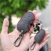 (Da Thật) Bao Da Chìa Khoá Peugeot 2008, 3008, 5008. Da Bò Nhập Khẩu, Khắc Tên, Số ĐT Chủ Xe 001