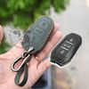 (Da Thật) Bao Da Chìa Khoá Peugeot 2008, 3008, 5008. Da Bò Nhập Khẩu, Khắc Tên, Số ĐT Chủ Xe 001