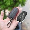 (Da Thật) Bao Da Chìa Khoá Peugeot 2008, 3008, 5008. Da Bò Nhập Khẩu, Khắc Tên, Số ĐT Chủ Xe 001