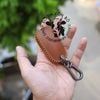 Bao Da Chìa Khóa Vinfast Fadil, Da Bò Nhập Khẩu, Khắc Tên, Số Đt Chủ xe 001