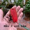Bao da chìa khoá hyperion mẫu nút A B handmade da thật
