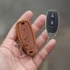 Bao da chìa khoá hyperion mẫu nút A B handmade da thật