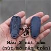 Bao da chìa khoá hyperion mẫu nút A B handmade da thật