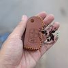 Bao da chìa khoá Mazda 2s, 3s, Mazda 3 2010, Ford Escape (chìa gập) handmade da thật 007