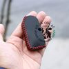 Bao da chìa khoá Mazda 2s, 3s, Mazda 3 2010, Ford Escape (chìa gập) handmade da thật 007