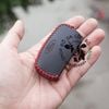 Bao da chìa khoá Ford Ecosport, Fiesta, Focus, Mondeo chìa Gập handmade da thật 001