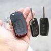 Bao da chìa khoá Ford Ecosport, Fiesta, Focus, Mondeo chìa Gập handmade da thật 001