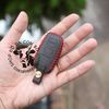 Bao da chìa khoá Ford Everest 2009 loại 2 phím bấm handmade da thật 008