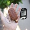 Bao Da Chìa Khoá KIA Seltos 2023, Sonet luxury, Premium, new Carens , Caren 2022 2023 logo KIA mới handmade Da Thật 006B