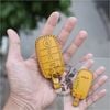 Bao Da Chìa Khoá KIA Seltos 2023, Sonet luxury, Premium, new Carens , Caren 2022 2023 logo KIA mới handmade Da Thật 006B