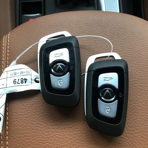  Bao Da Chìa Khoá Ép Phom Vinfast Lux A2.0, SA2.0, Turbo handmade da thật 002e 