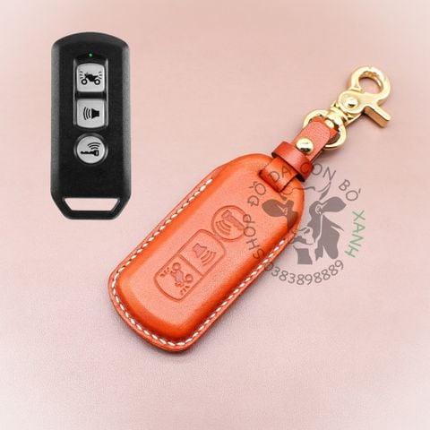  Bao Da Chìa Khoá Ép Phom Honda SH, PCX, SH Mode, Cub 125, Adv handmade da thật 