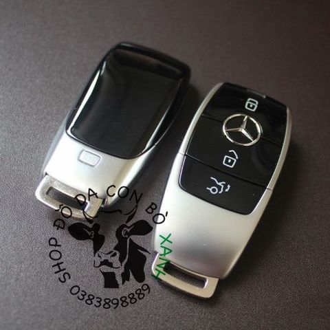  Bao Da Chìa Khoá Ép Phom Mercedes handmade da thật, bao da chìa khoá Mec (dòng mới 2019) 002e 