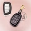 Bao Da Chìa Khoá Ép Phom Hyundai Tucson, Elantra, i10, i20 active, Creta, Sonata Handmade Da Thật 008e