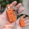Bao Da Chìa Khóa Smartkey Yamaha NVX, Janus, Nozza Grande, FreeGo, Latte handmade da thật
