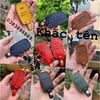 Bao Da Chìa Khóa Ôtô Kia Seltos, Soluto, K3, Cerato 14-18, Sorento, Morning 2021...Da Bò, Khắc Tên + Số ĐT Chủ 006