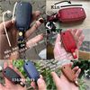 Bao da chìa khóa Kia Morning, Cerato, K3, Rondo, Rio, Soluto, Sorento, Sportage, Seltos, Sonet Deluxe handmade da thật (chìa gập) 005