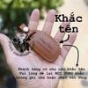 Bao Da Chìa Khóa Ôtô Hyundai  i10, i20 active, Creta, Tucson, Elantra, Sonata Da Bò Nhập Khẩu, Khắc Tên + Số ĐT Chủ Xe 008