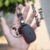 Bao Da Chìa Khóa Ôtô Hyundai  i10, i20 active, Creta, Tucson, Elantra, Sonata Da Bò Nhập Khẩu, Khắc Tên + Số ĐT Chủ Xe 008