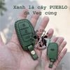 Bao Da Chìa Khóa Ôtô Hyundai  i10, i20 active, Creta, Tucson, Elantra, Sonata Da Bò Nhập Khẩu, Khắc Tên + Số ĐT Chủ Xe 008
