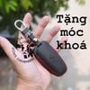 Bao da dành cho chìa khoá Hyundai SantaFe 2021, tucson 2022 allnew da thật, khắc tên sđt 011