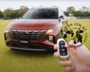 Bao da dành cho chìa khoá Hyundai SantaFe 2021, tucson 2022 allnew da thật, khắc tên sđt 011