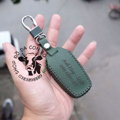  Bao da chìa khoá Vinfast VF5, VF5 PLUS xe điện VF 5 handmade da thật 004 
