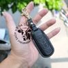 Bao Da Chìa Khoá Ép Phom Mazda 2, Mazda 3, Mazda 6, CX5, CX8, CX9 handmade da thật 002e