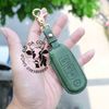 Bao Da Chìa Khoá Ép Phom Mazda 2, Mazda 3, Mazda 6, CX5, CX8, CX9 handmade da thật 002e