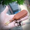 Bao Da Chìa Khoá Ép Phom Mazda 2, Mazda 3, Mazda 6, CX5, CX8, CX9 handmade da thật 002e