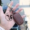 Bao da ép phom chìa khoá xe ô tô Vinfast VF5, VF5 PLUS, xe điện VF 5 handmade da thật 004e
