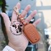 Bao da ép phom chìa khoá xe ô tô Vinfast VF5, VF5 PLUS, xe điện VF 5 handmade da thật 004e