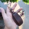 Bao Da Chìa Khoá Ép Phom Mercedes handmade da thật, bao da chìa khoá Mec (dòng mới 2019) 002e